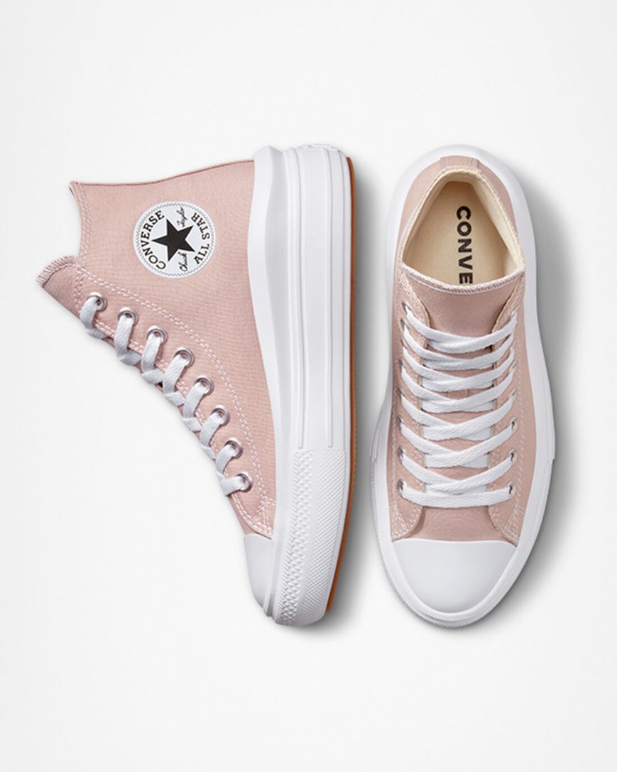 Topanky Na Platforme Converse Chuck Taylor All Star Move Seasonal Color Vysoke Damske Siva Biele | SK ZDNAM8